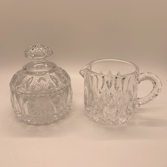 Stunning vintage GORHAM CUT CRYSTAL sugar and creamer set! - Picture 1 of 14